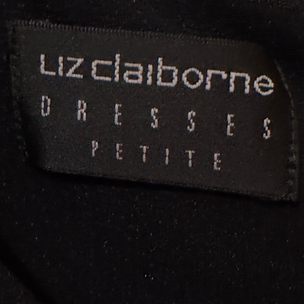 Liz Claiborne Black Sleeveless Sheath Cocktail Dress - Picture 2 of 6